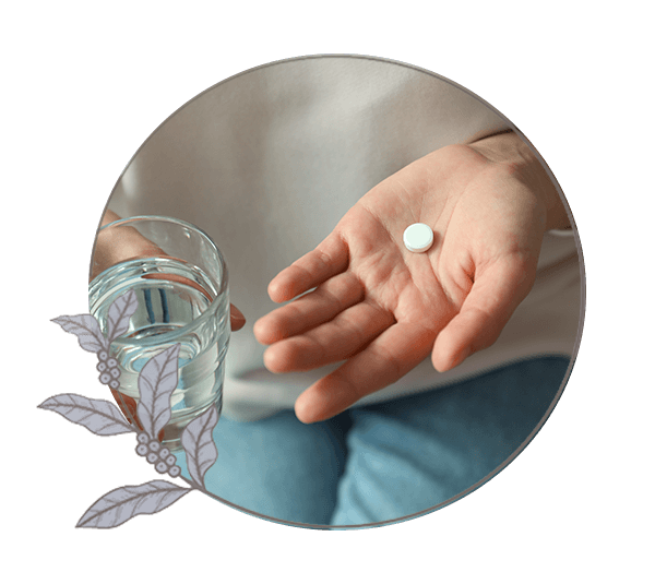 close up of oral tablet for sedation
